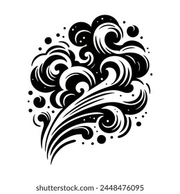 Smoke fog element vector design