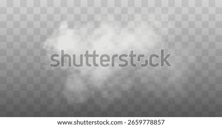 Smoke, fog, isolated, layer, cloud in a dreamy, wispy texture. Transparent PNG perfect for Overlay in photo editing, atmosphere effects, or haze design. Includes premium scalable PNG.