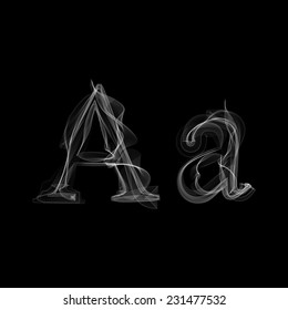 Smoke Font Letter Vector Illustration Alphabet Stock Vector (Royalty ...