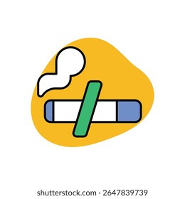 Smoke Free Icon vector stock illustration