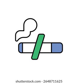 Smoke Free Icon vector stock illustration