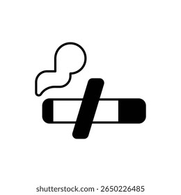 Smoke Free Icon vector stock illustration