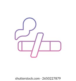 Smoke Free Icon vector stock illustration