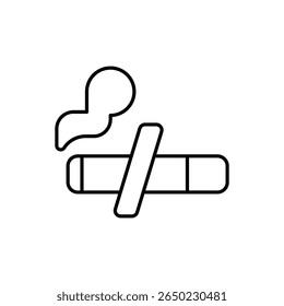 Smoke Free Icon vector stock illustration