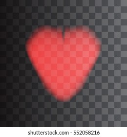 smoke heart shaped cloud. transparent graphic template. vector illustration