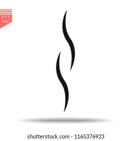 Smoke hot eps vector icon. Flat web design element for website or app.