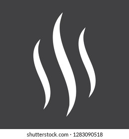 Smoke hot eps vector icon. Flat web design element for website or app.