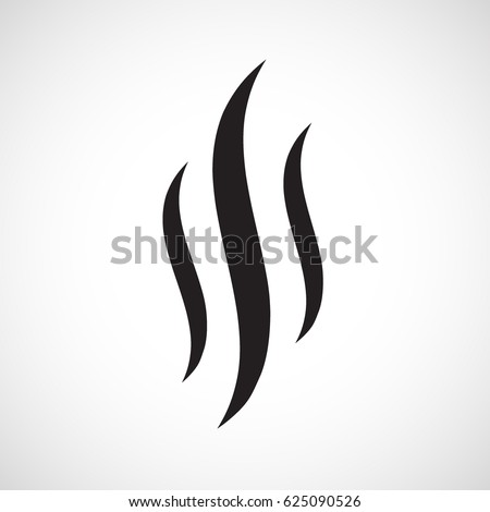 Smoke hot eps vector icon. Flat web design element for website or app.