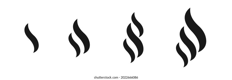 Smoke hot icon. Hot steam. Vector element illustration