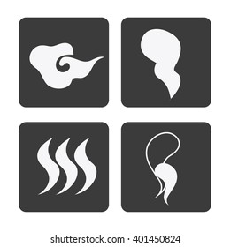 Smoke icon design , vector illustration