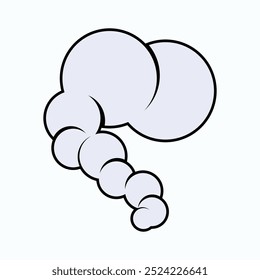 Rookpictogram. Mistsymbool voor ontwerp, presentatie, website of applicatie-element - Vector.