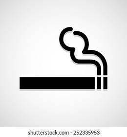 Smoke Icon Great For Any Use. Vector EPS10.