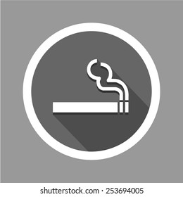 Smoke icon great for any use. Vector EPS10.