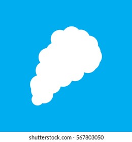 icono de humo símbolo vectorial aislado