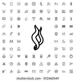 smoke icon illustration isolated vector sign symbol. Smart home icons vector set.