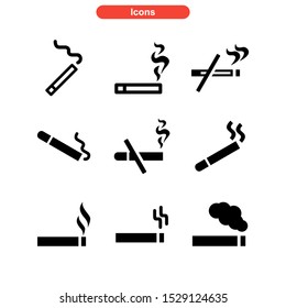 smoke icon isolated sign symbol vector illustration - Collection of high quality black style vector icons
