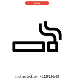 smoke icon isolated sign symbol vector illustration - high quality black style vector icons
