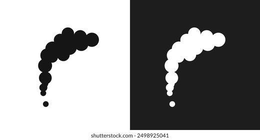 Smoke icon line art vector