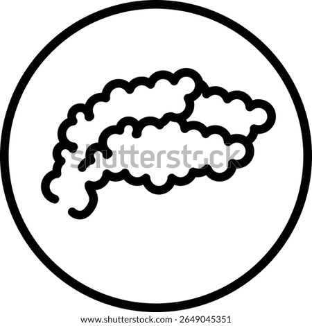 smoke icon in line style outline symbol vector illustration
