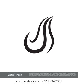 smoke icon logo template