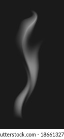 Smoke Icon On Black Fon