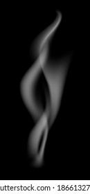 Smoke icon on black fon