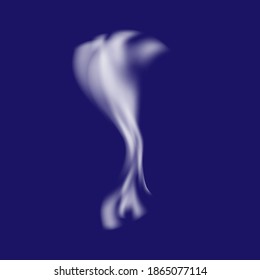 Smoke icon on blue fon