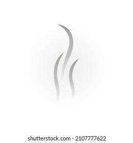 smoke icon on a white background, vector illustration