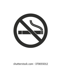 Smoke  icon  on white background. Vector illustration.