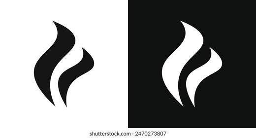 Smoke icon pack. Scent smell vector sign. Fire hot steam icon. Gas or water vapour sign.