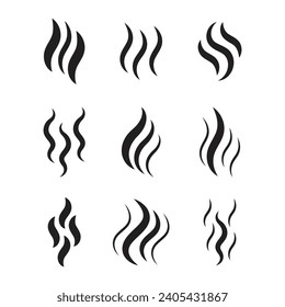 Smoke Icon Set Vector Design.