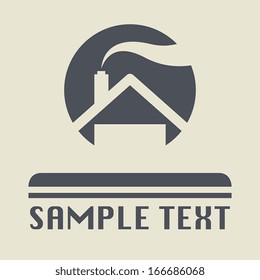 Smoke icon or sign, vector illustration