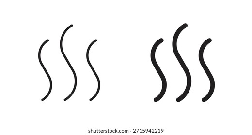 Icono de Smoke en formato de Vector moderno simple. Paquete de iconos EPS