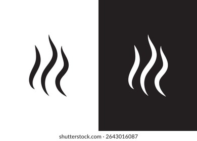 Smoke Icon. Steam Icon. Smell Icon. Aromas vaporize icons. Vector Illustration. Vector Graphic. EPS 10
