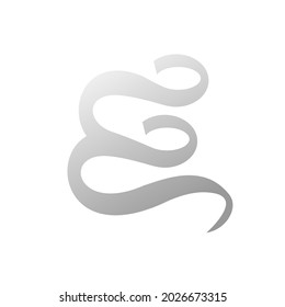 Smoke Icon vector in black and white