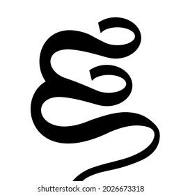 Smoke Icon vector in black and white