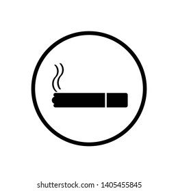 Smoke icon vector design template