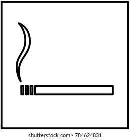 Smoke icon vector illustration isolated