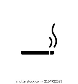 Smoke Icon Vector Isolated on White Artboard