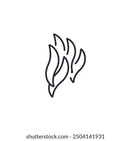 Smoke icon. vector.Editable stroke.linear style sign for use web design,logo.Symbol illustration.