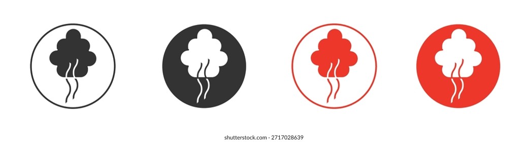 Icono de Smoke. diseño de Vector de Web