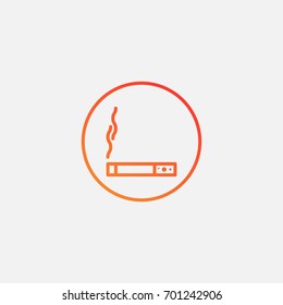 Smoke icon.gradient illustration isolated vector sign symbol