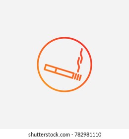 Smoke icon.gradient illustration isolated vector sign symbol
