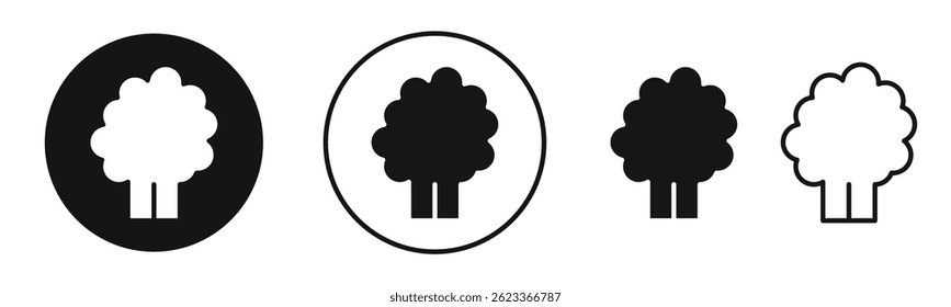 Smoke icons in solid black and outlined style