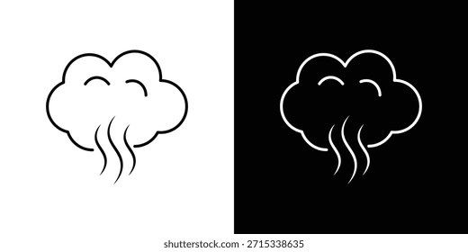 Plantilla de Vector de los iconos de Smoke, EPS 10 para el diseño