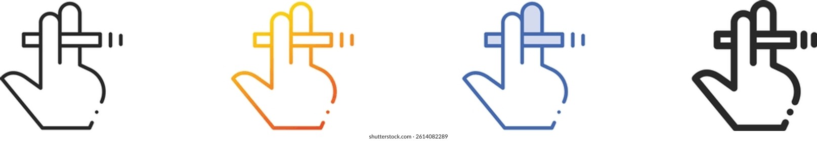 smoke icon.Thin Linear, Gradient, Blue Stroke and bold Style Design Isolated On White Background