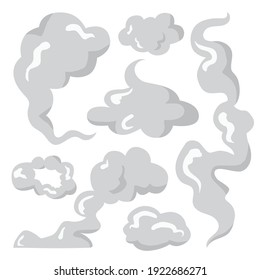 Smoke illustration set for special effects template can be used to make visual effect