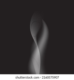 smoke isolated on a black background