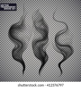 Smoke isolated transparent, abstract vector eps10. Magic Illustration
