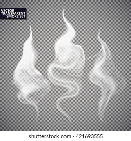 Smoke isolated transparent, abstract vector eps10. Magic Illustration